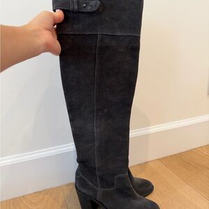 Dolce Vita Charcoal Over the Knee Boots